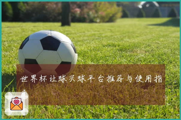 世界杯让球买球平台推荐与使用指南